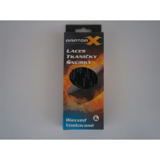 Raptor-X šnúrky voskové Čierna/Biela